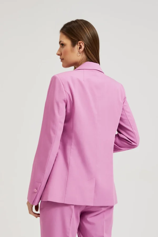 Pink One-Sided Women's Jacket-Make Your Image