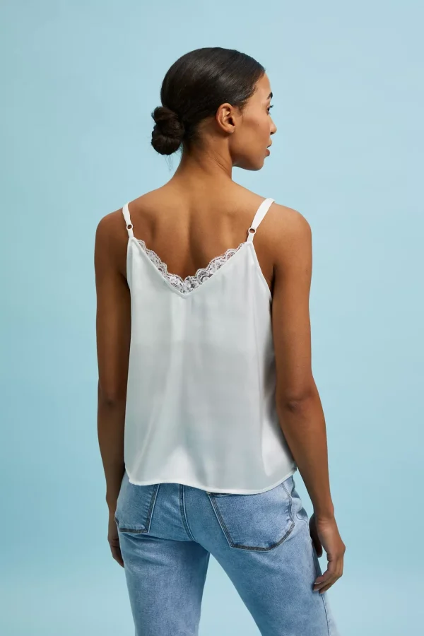 Women's Blouse with Straps Off White-Make Your Image