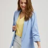 Women's Jacket with 3/4 Sleeve Blue-Make Your Image