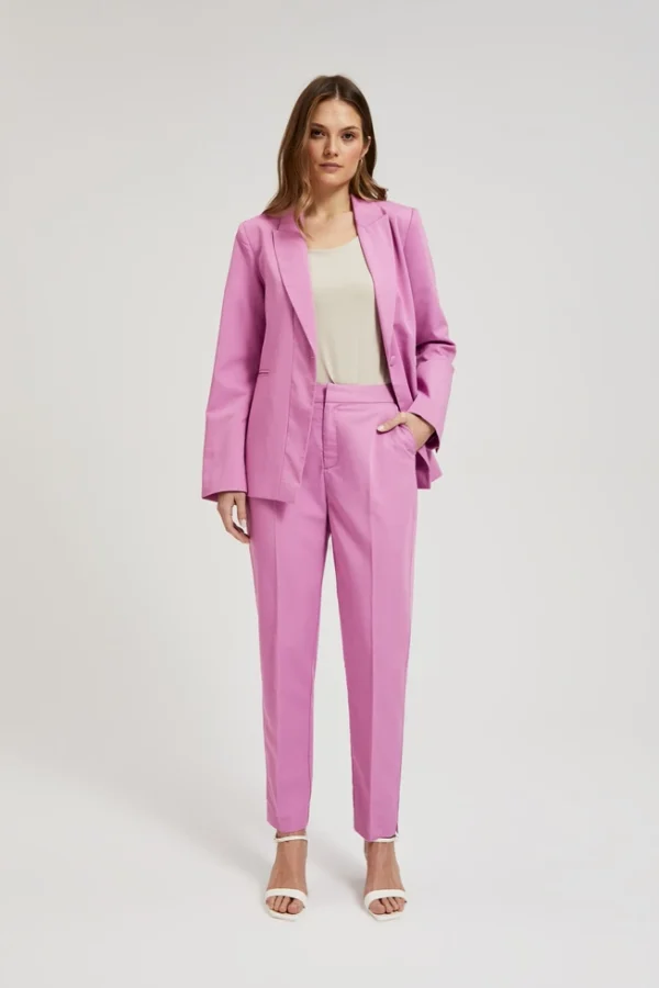 Women's Suit Pants Pink-Make Your Image