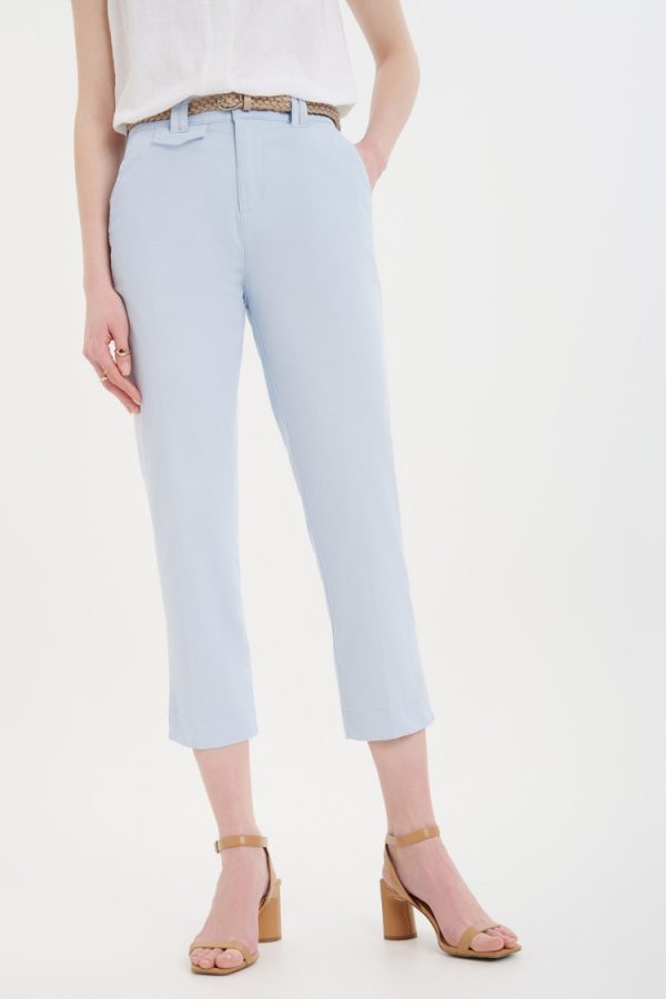 Women's Pants in Pastel Blue-Make Your Image