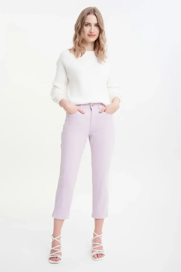 Women's Lavender Capri Pants-Make Your Image