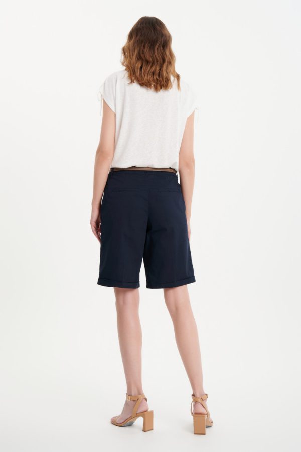 Women's Shorts Classic Navy Blue-Make Your Image